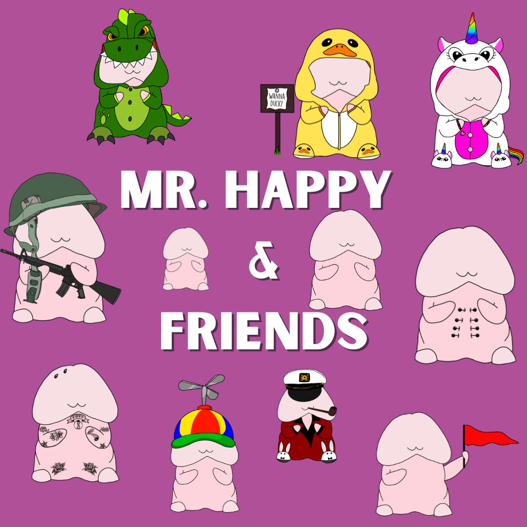 Mr. Happy & Friends (18+ ONLY) NSFW Items