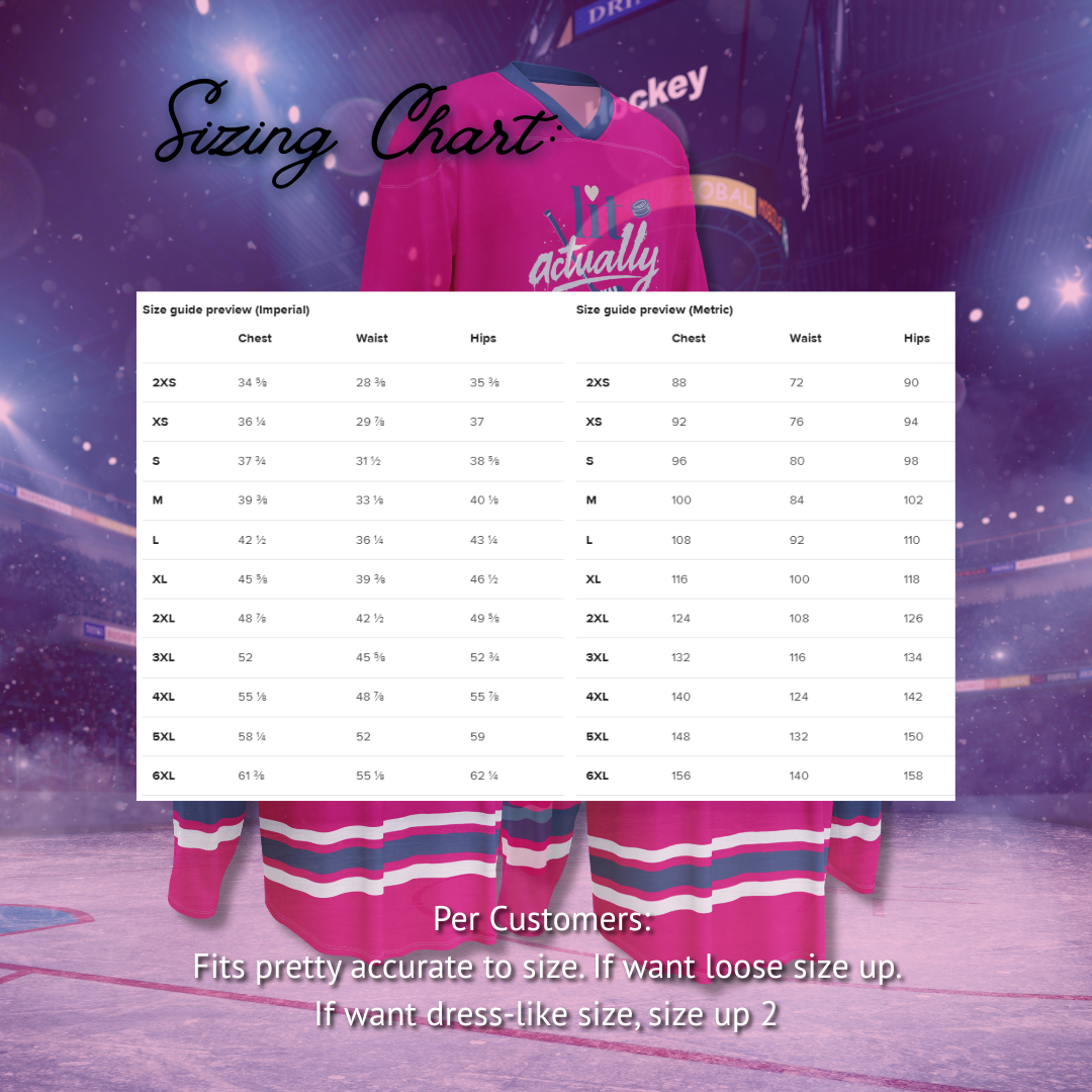 Lit Actually Hockey Romance Night Jerseys