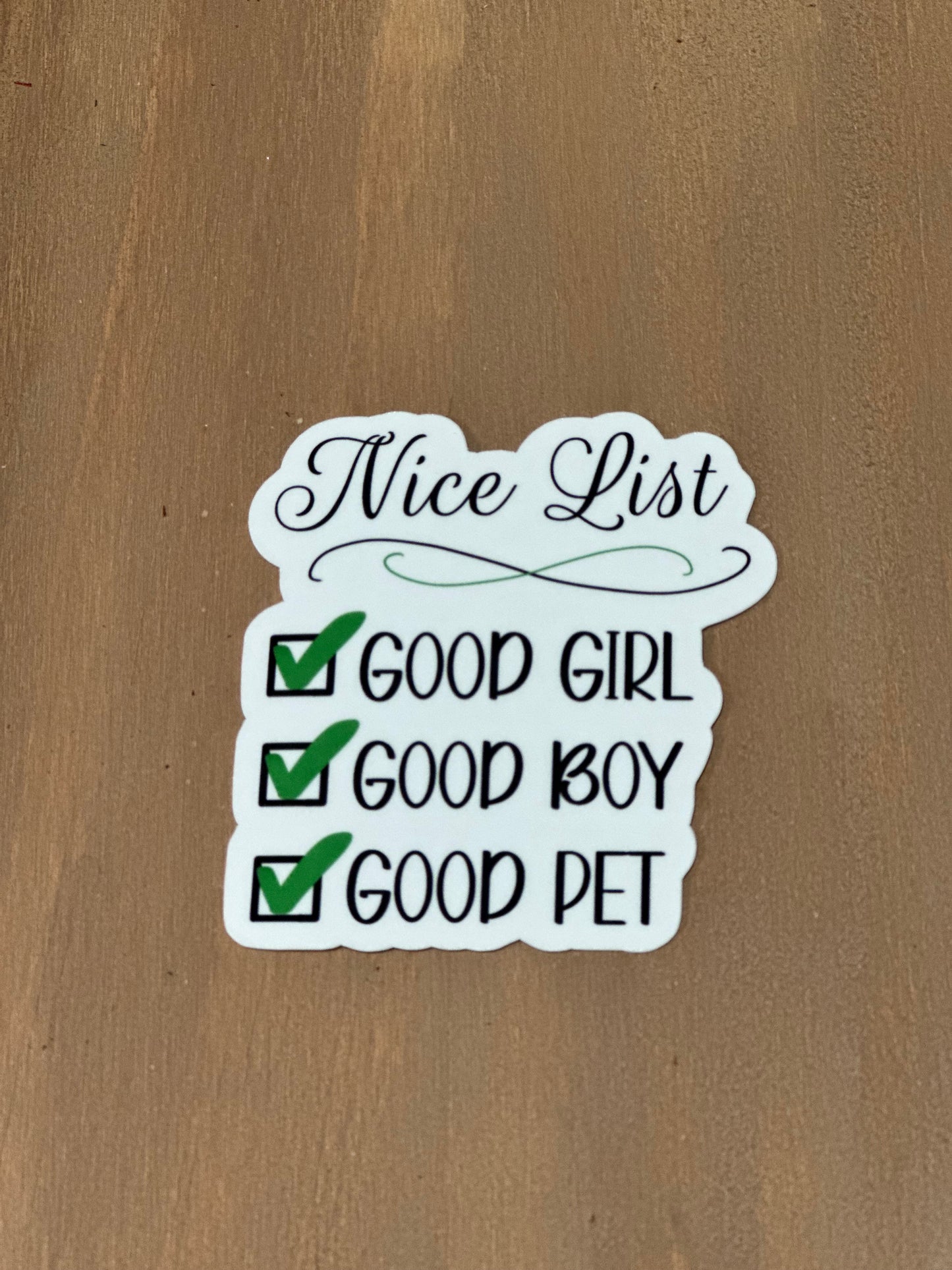 Nice OR Naughty List Sticker