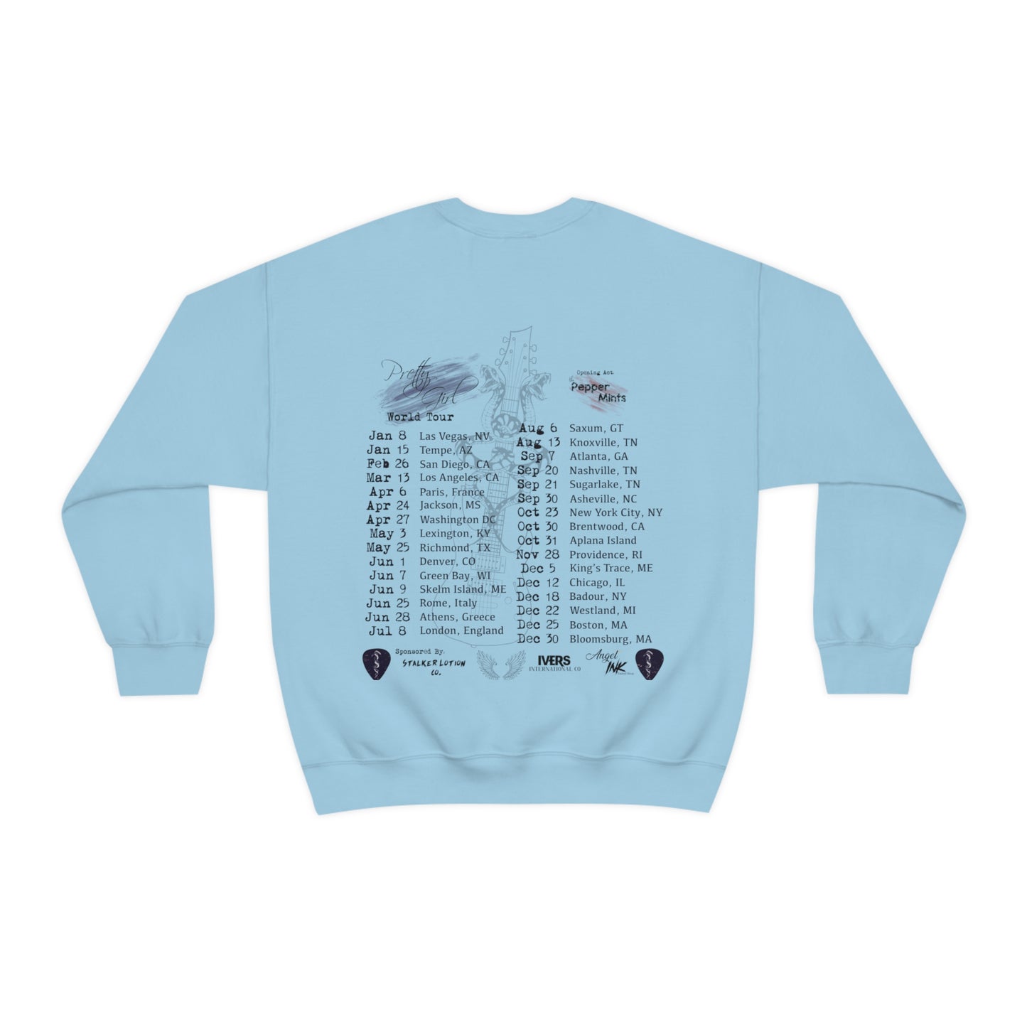 Aiden James "Pretty Girl" Tour Crewneck Sweatshirt