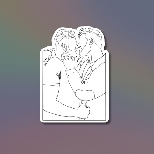 MM Reader Line Art Sticker