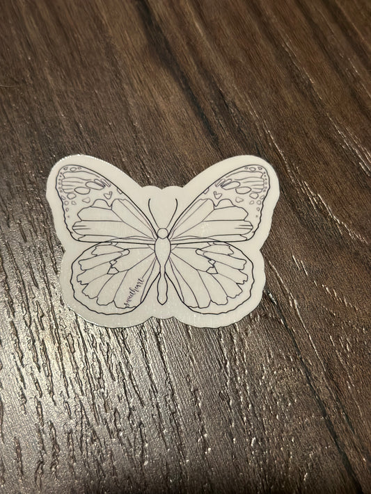 Rhett's Sweetheart Butterfly Sticker