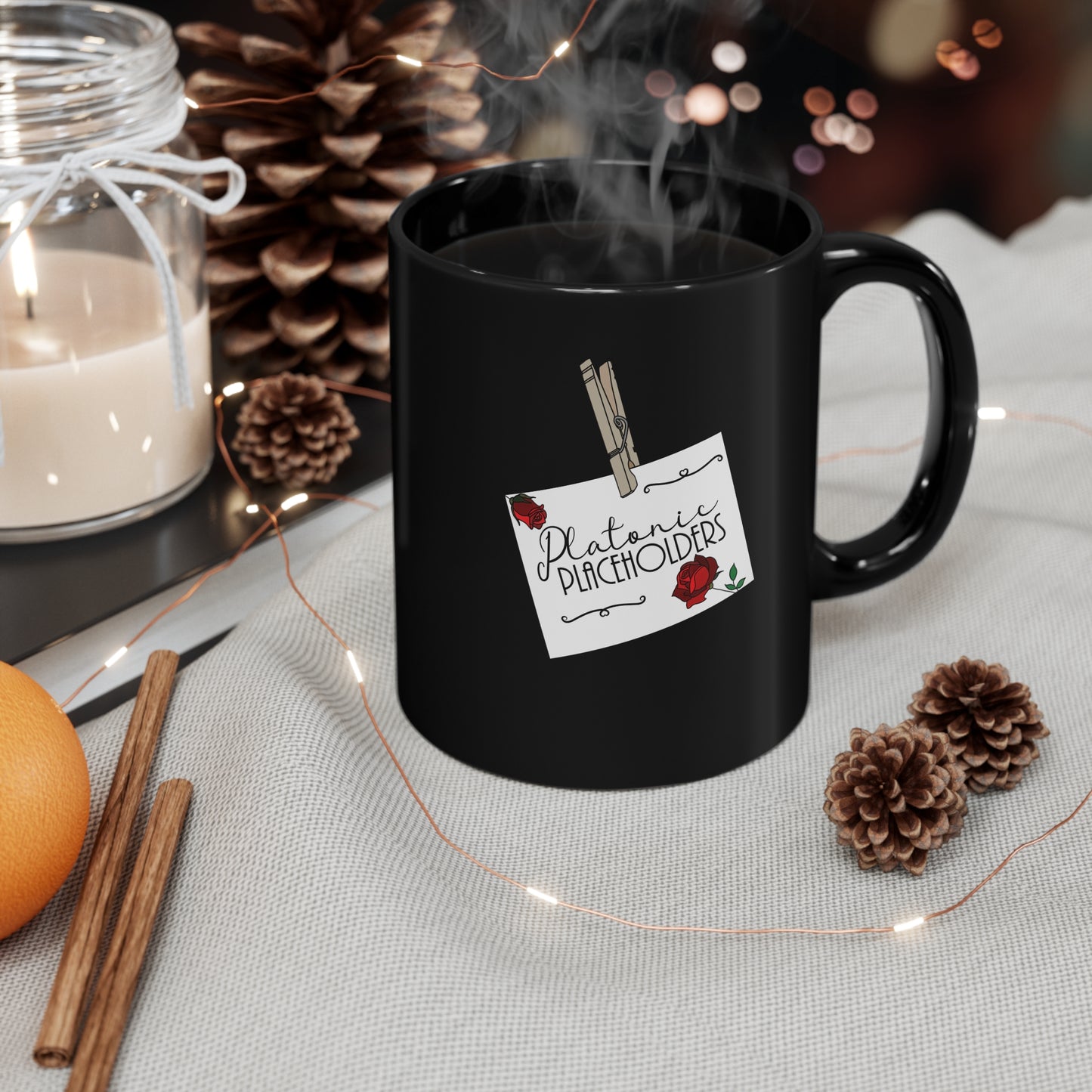 Platonic Placeholders - 11oz Black Mug