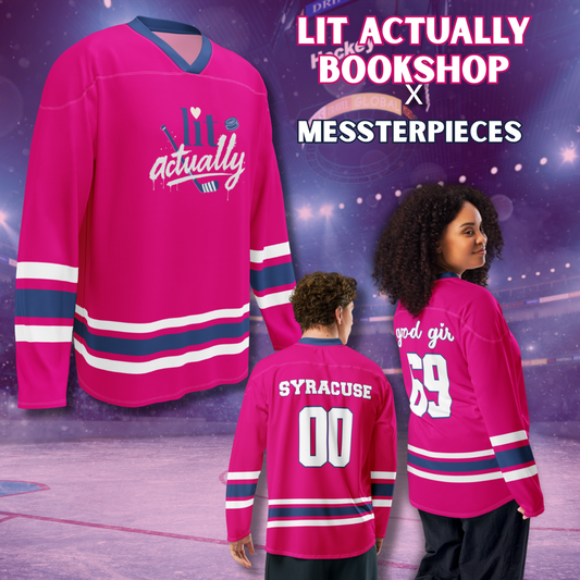 Lit Actually Hockey Romance Night Jerseys