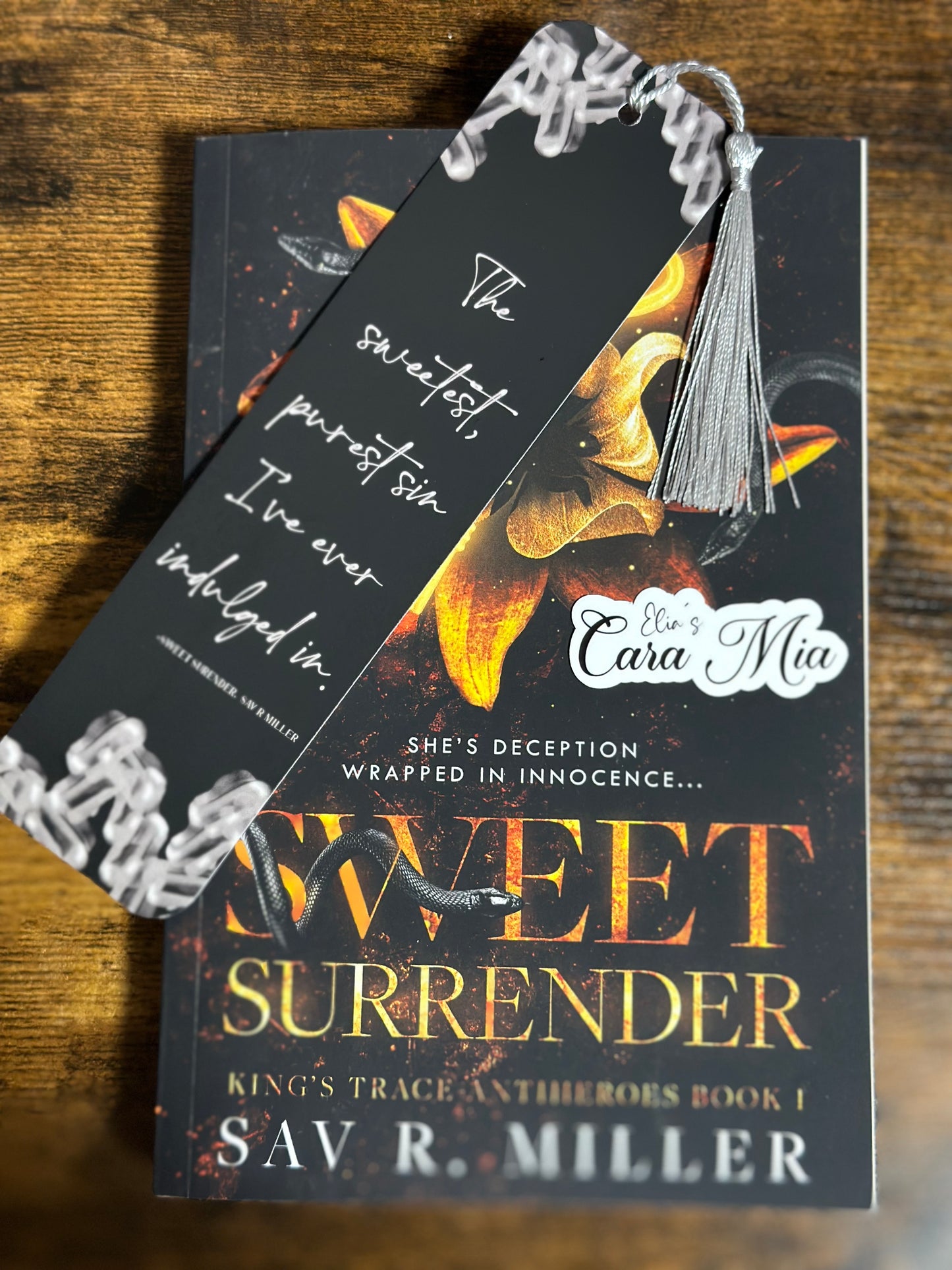 Sweet Surrender 8" x 2" Bookmark