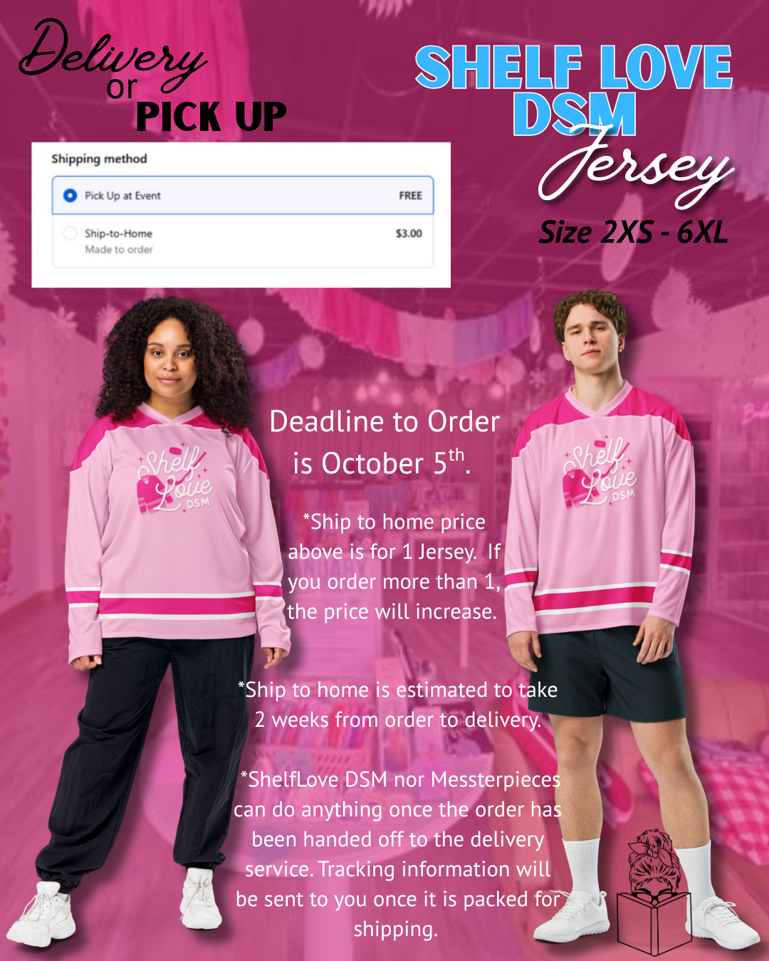 Shelf Love DSM Hockey Night jersey