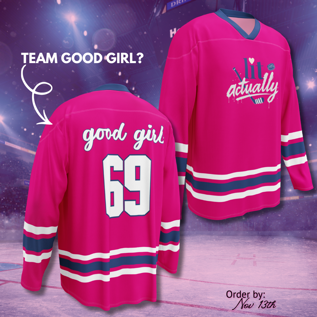 Lit Actually Hockey Romance Night Jerseys