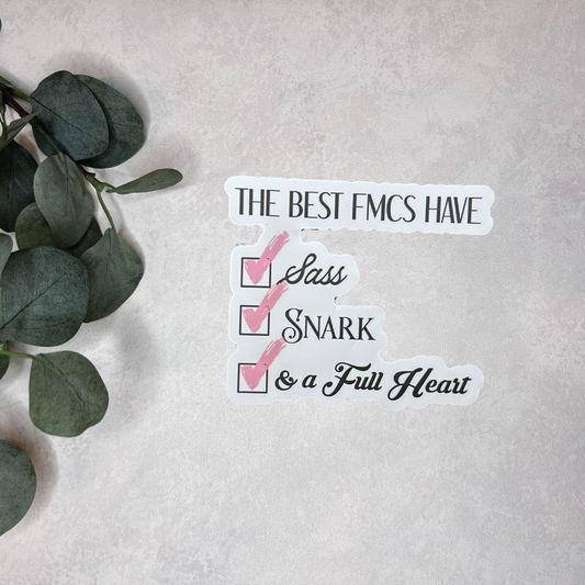 Best FMCs Check List Sticker