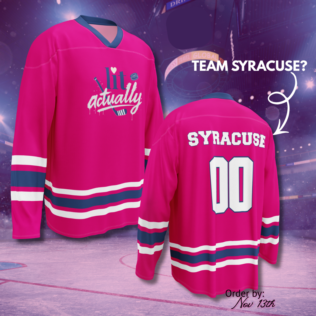 Lit Actually Hockey Romance Night Jerseys