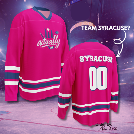 Lit Actually Hockey Romance Night Jerseys
