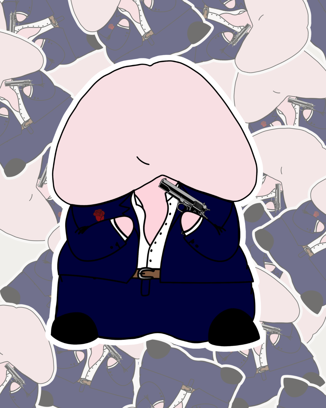 Mr. Mafia BF Sticker