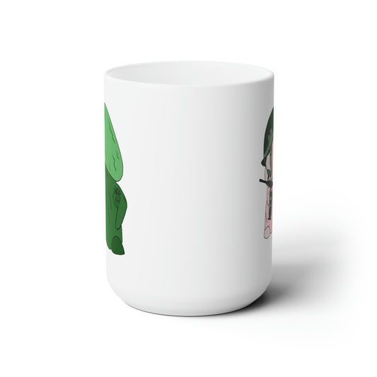 Green Weenie and Protected Ceramic Mug 15oz