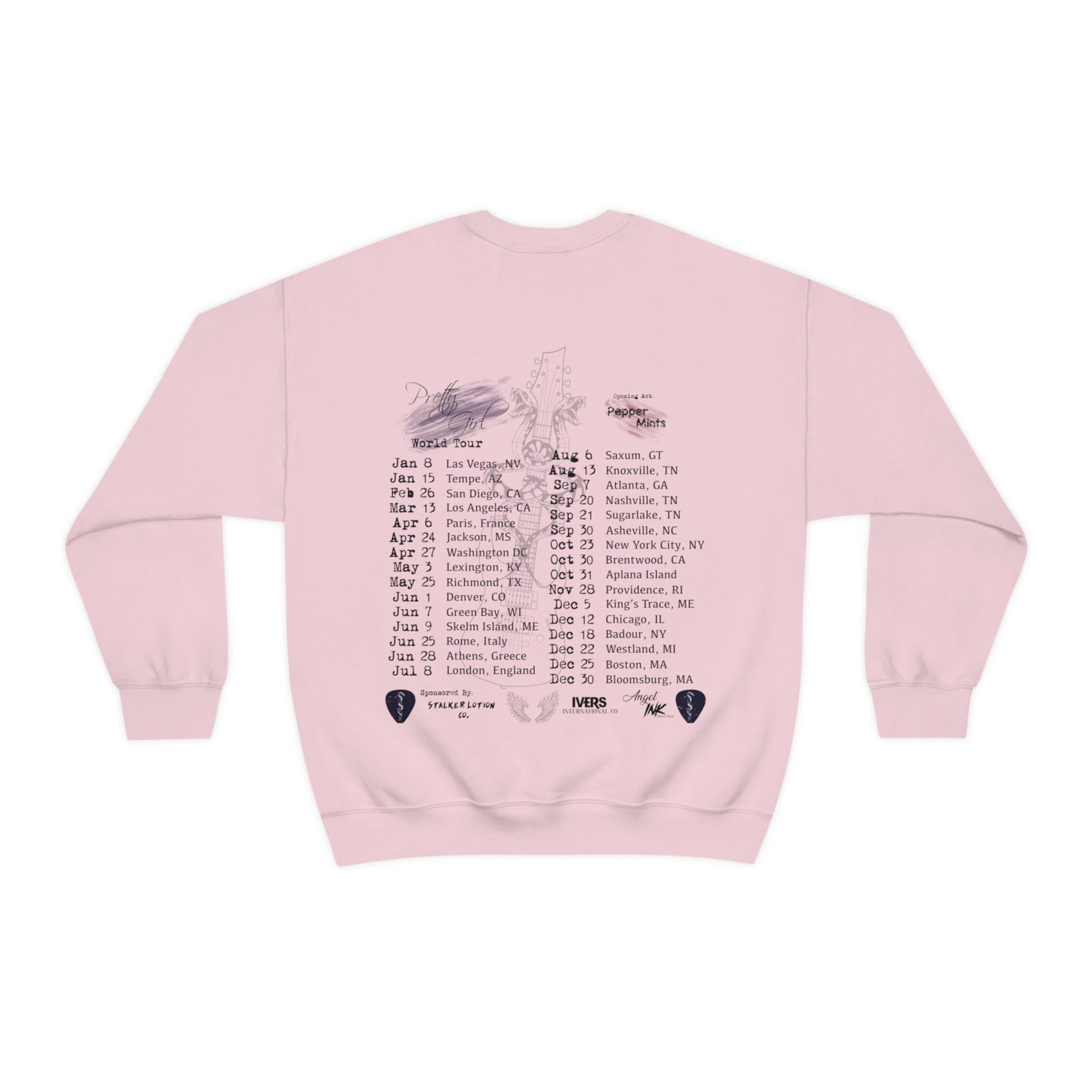 Aiden James "Pretty Girl" Tour Crewneck Sweatshirt