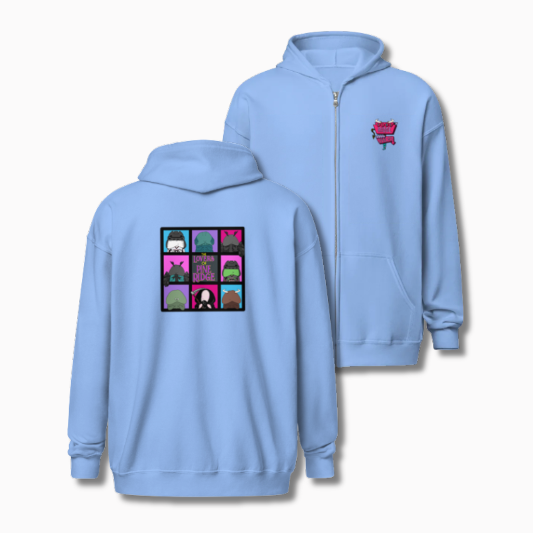 Pine Ridge Monster Lover zip hoodie