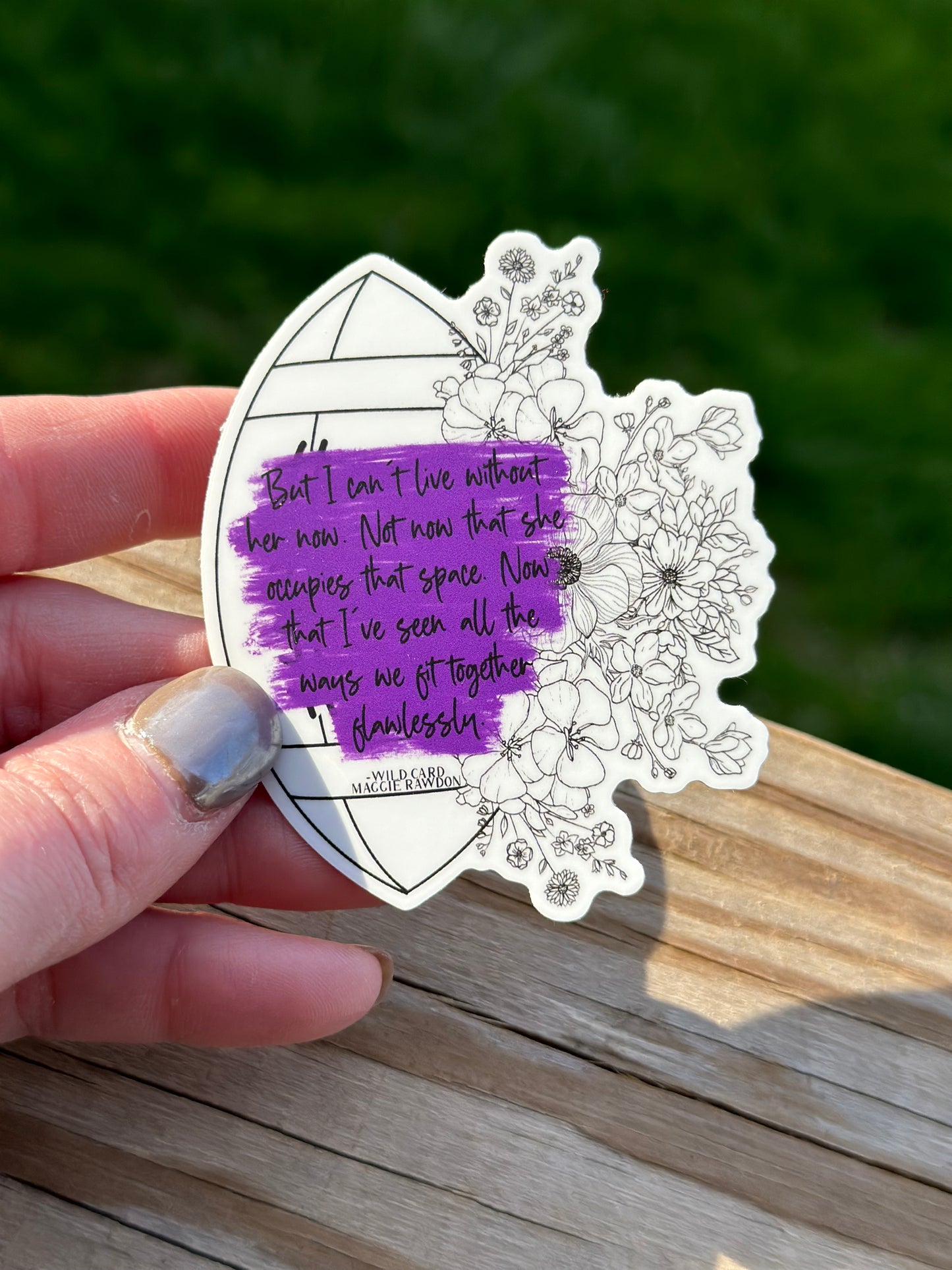 Maggie's Wildcard Quote Sticker