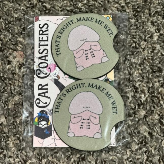 Mr. Ribbed Car Coasters