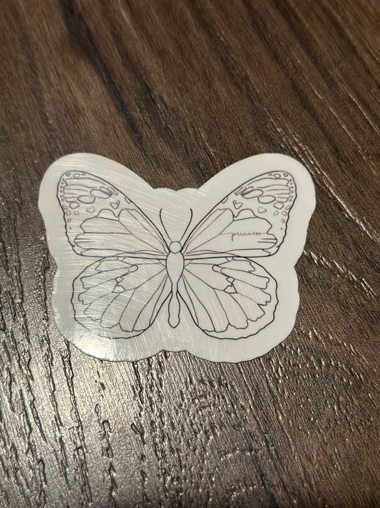 Oliver's Princess Butterfly Sticker