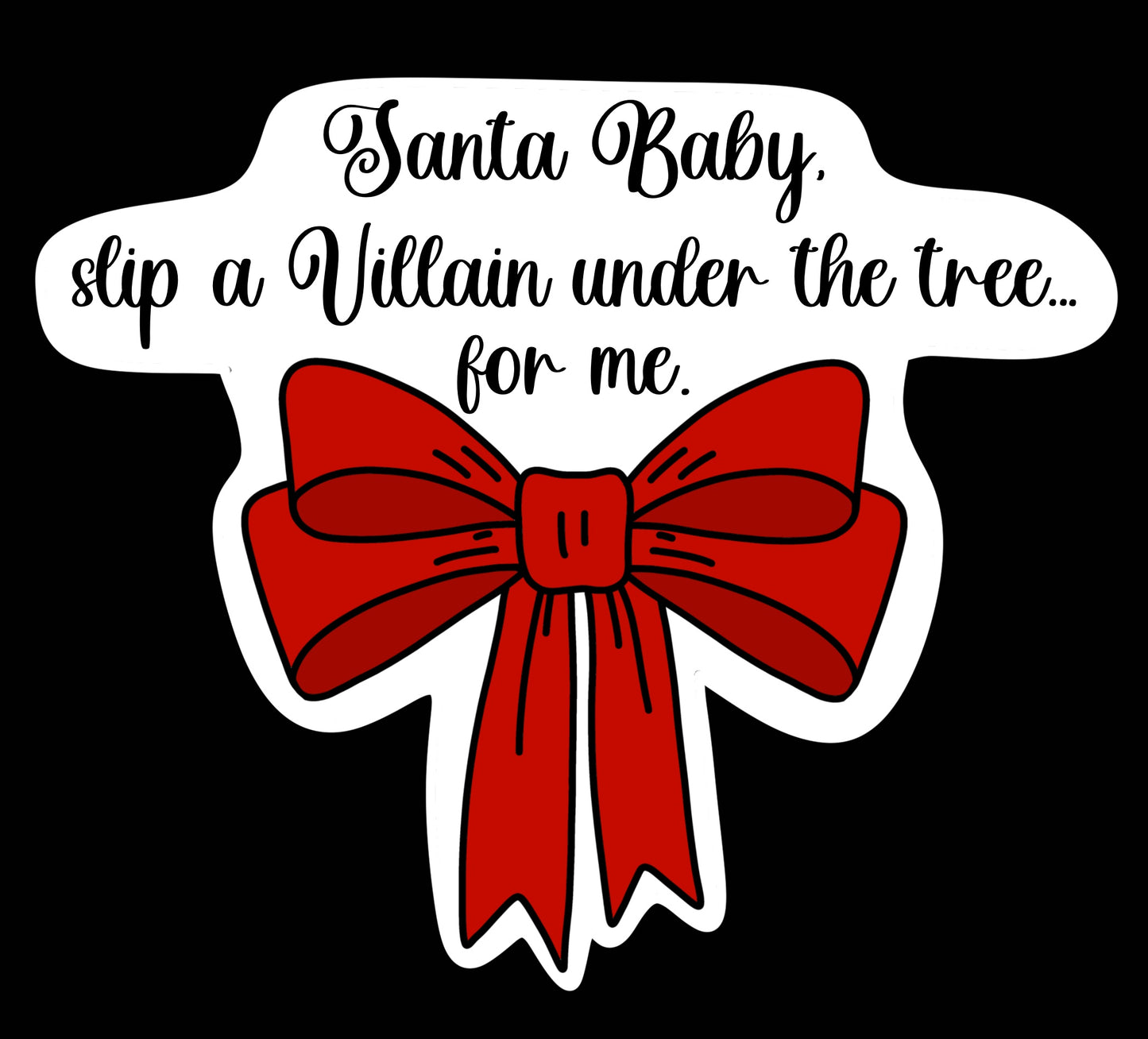 Santa Book-ish baby sticker