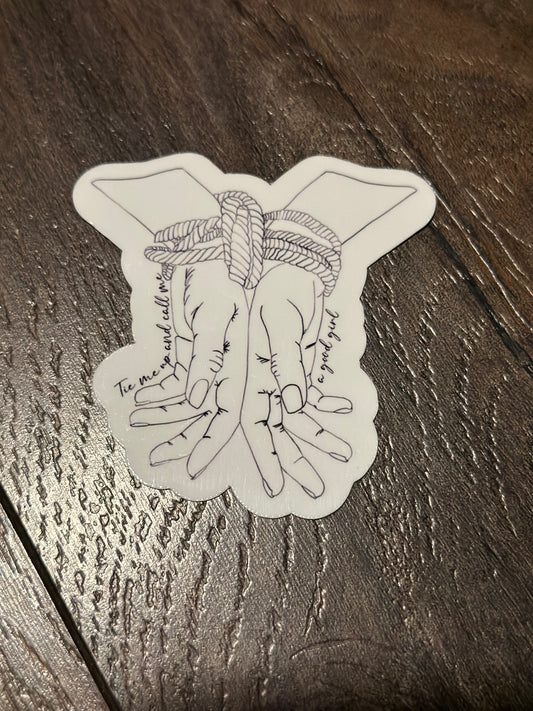 Tied Up Good Girl Sticker