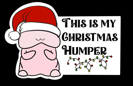 Christmas Mr. Happy Sticker