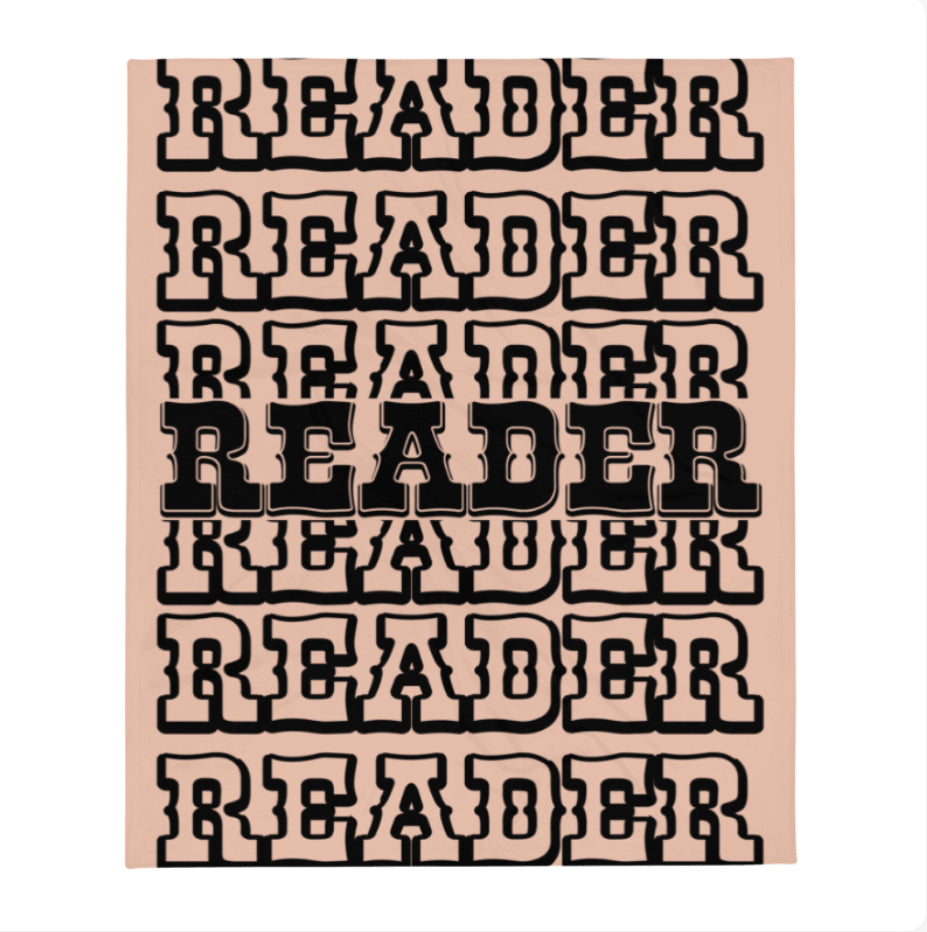 Cowboy Reader Throw Blanket