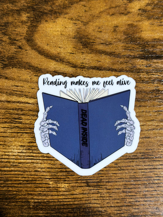 Reading-Dead Inside Sticker