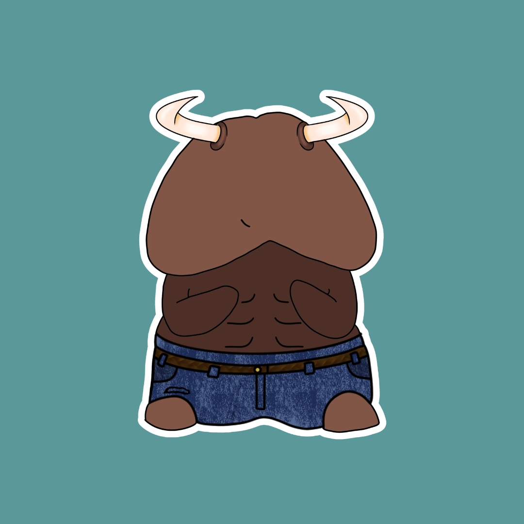 Milo the Minotaur Peen Licensed Sticker