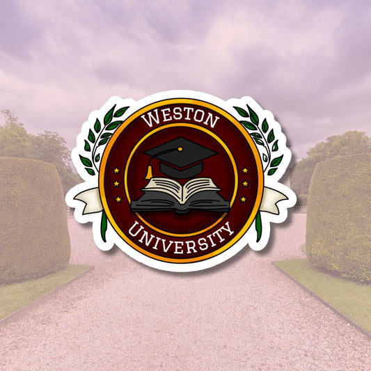 Weston University sticker