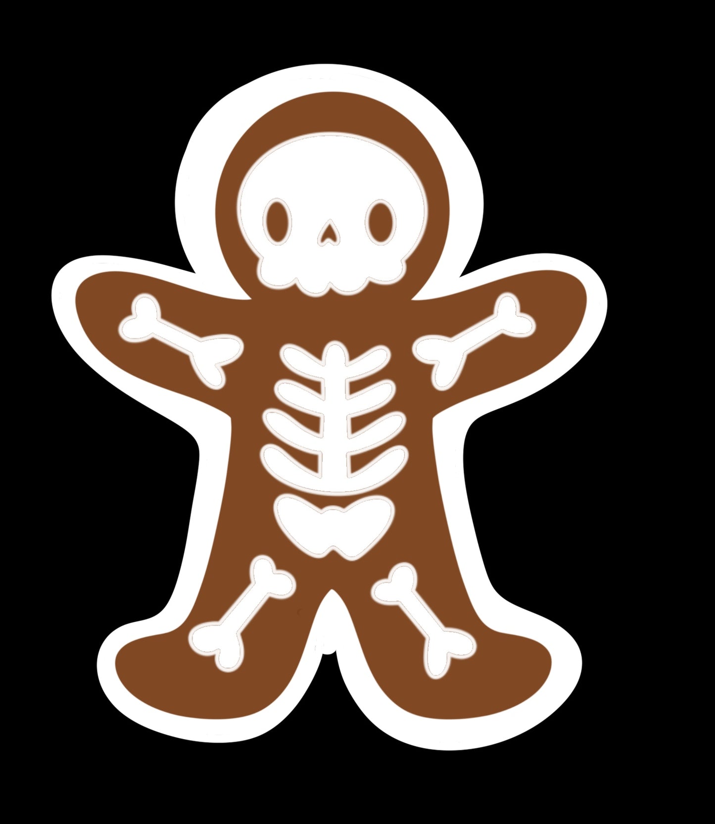 Skeleton Gingerbread Sticker