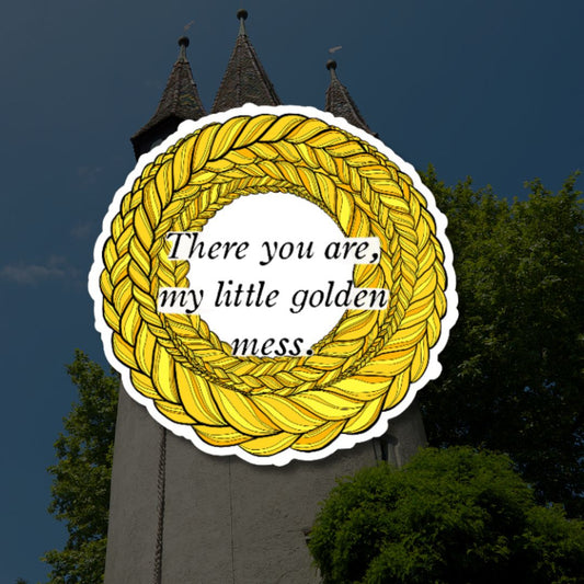 Down from the Tower Quote 4 Sticker