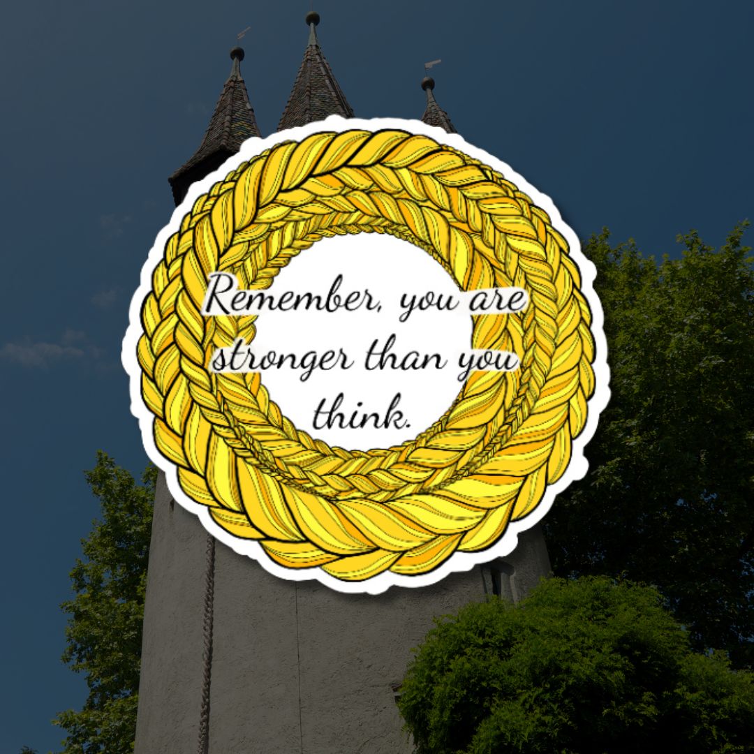 Down from the Tower Quote 3 Sticker