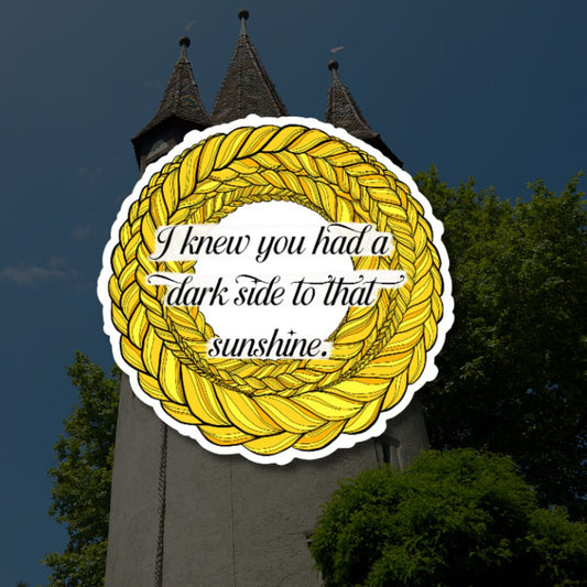 Down from the Tower Quote 2 Sticker