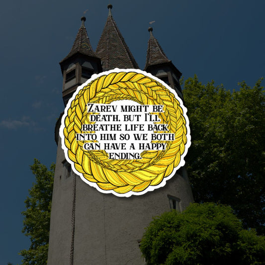 Down from the Tower Quote Sticker