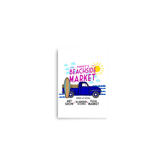 Puppet's Beachside Market Print
