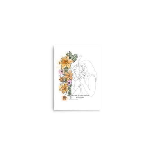 Sweet Surrender Quote Art Print