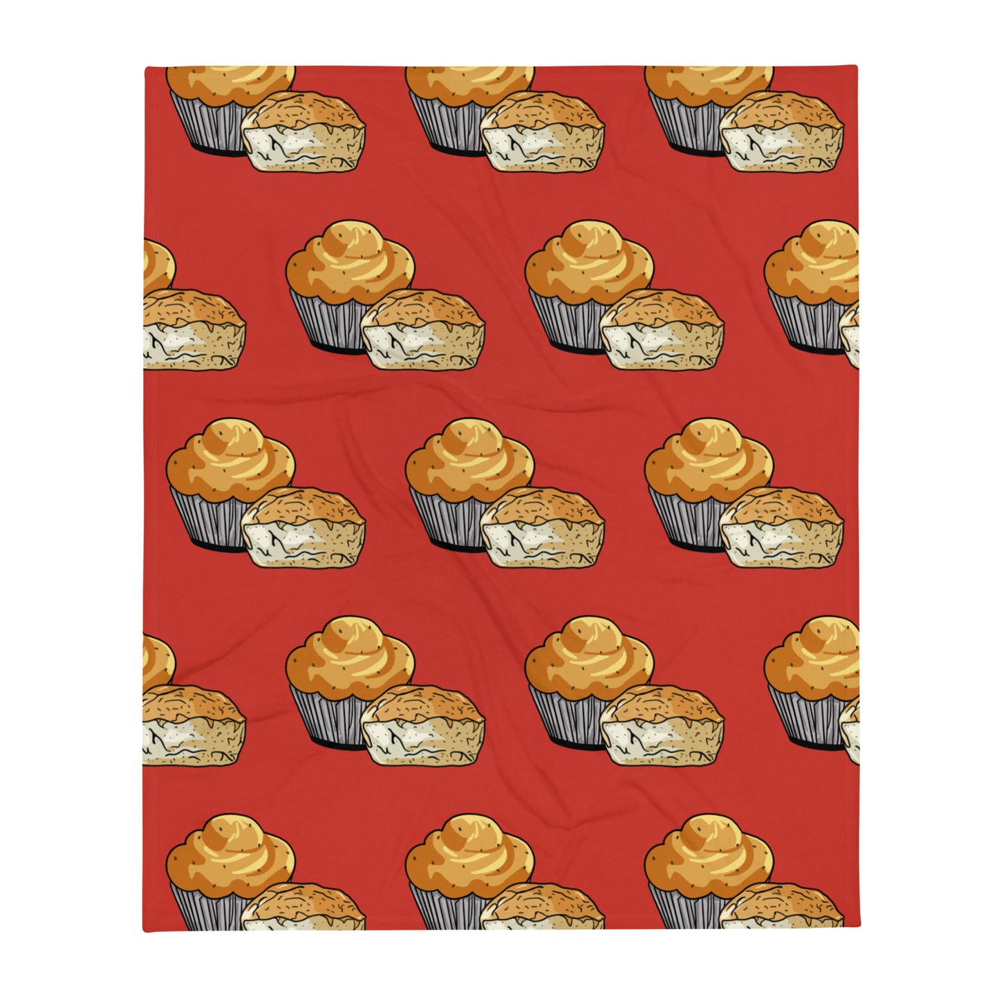 Stand and Defend Scone vs Muffin Throw Blanket