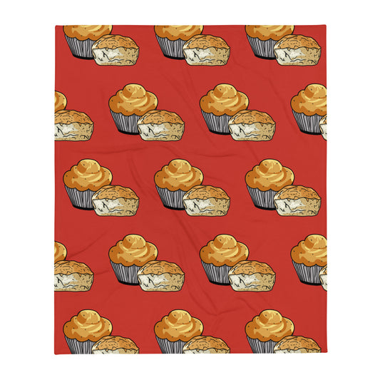 Stand and Defend Scone vs Muffin Throw Blanket