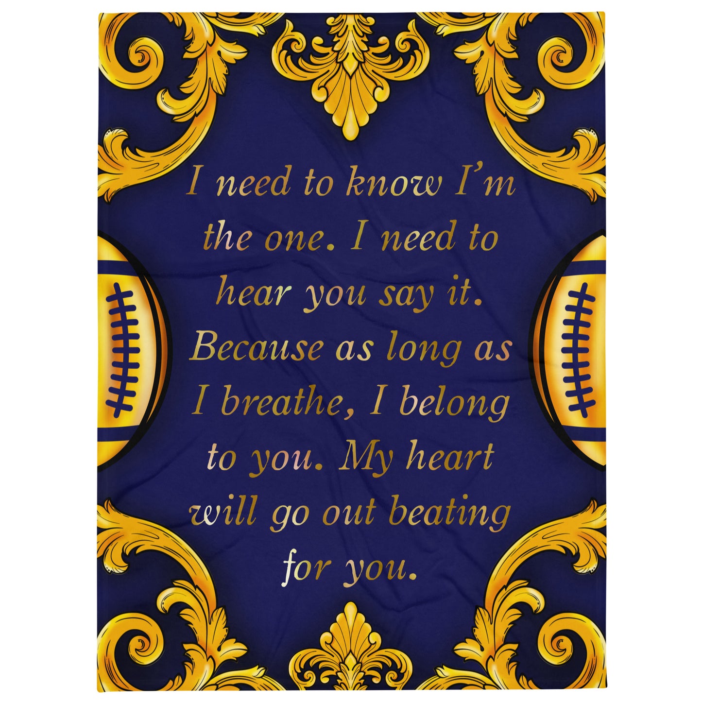 Rival Hearts Quentin Quote Throw Blanket