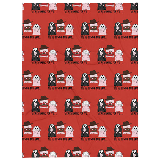 Scary Peen Throw Blanket