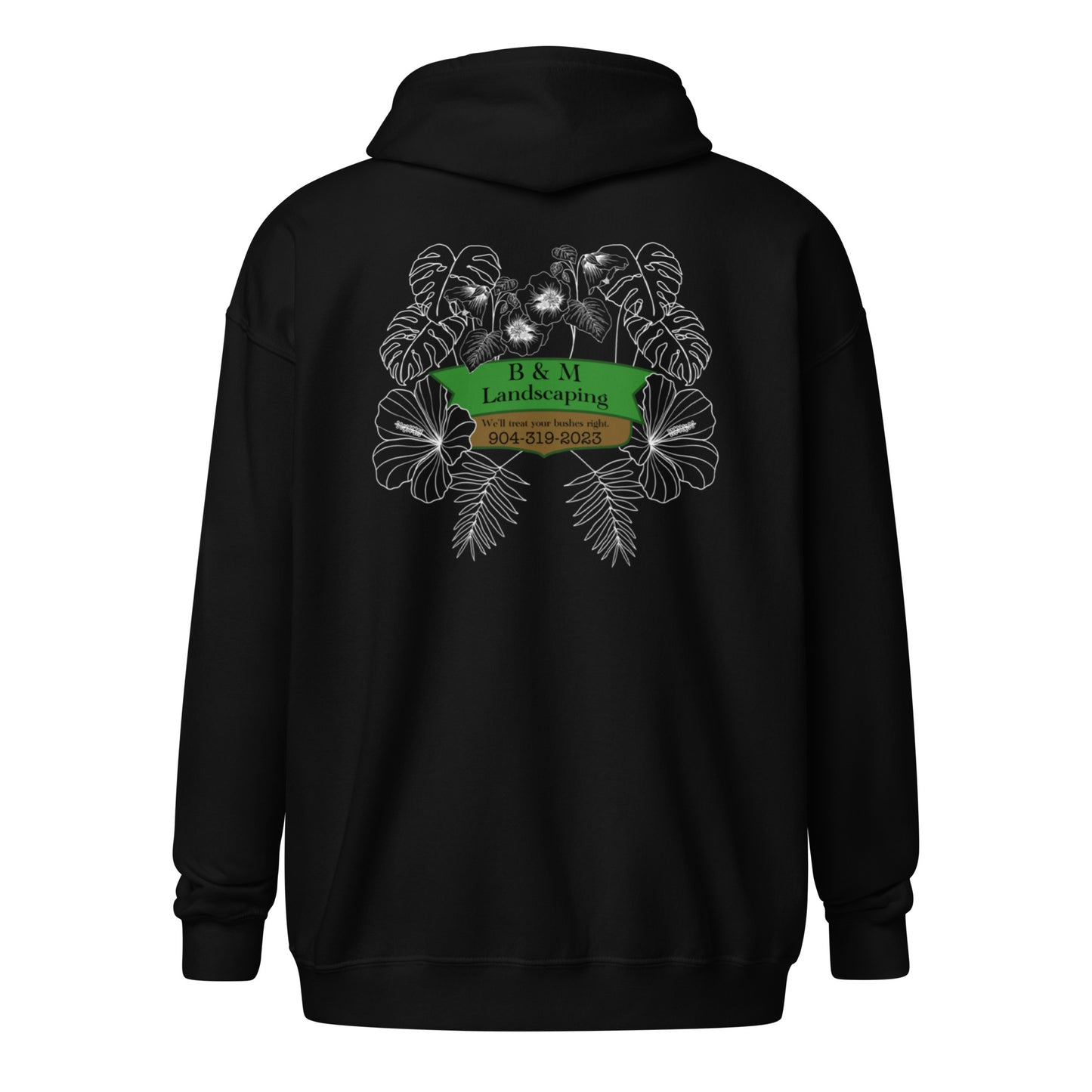 Gary B&M Landscaping Unisex heavy blend zip hoodie