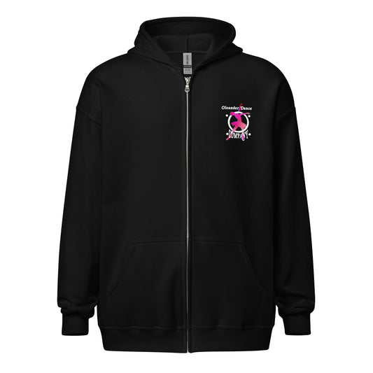 Oleander Dance Co zip hoodie