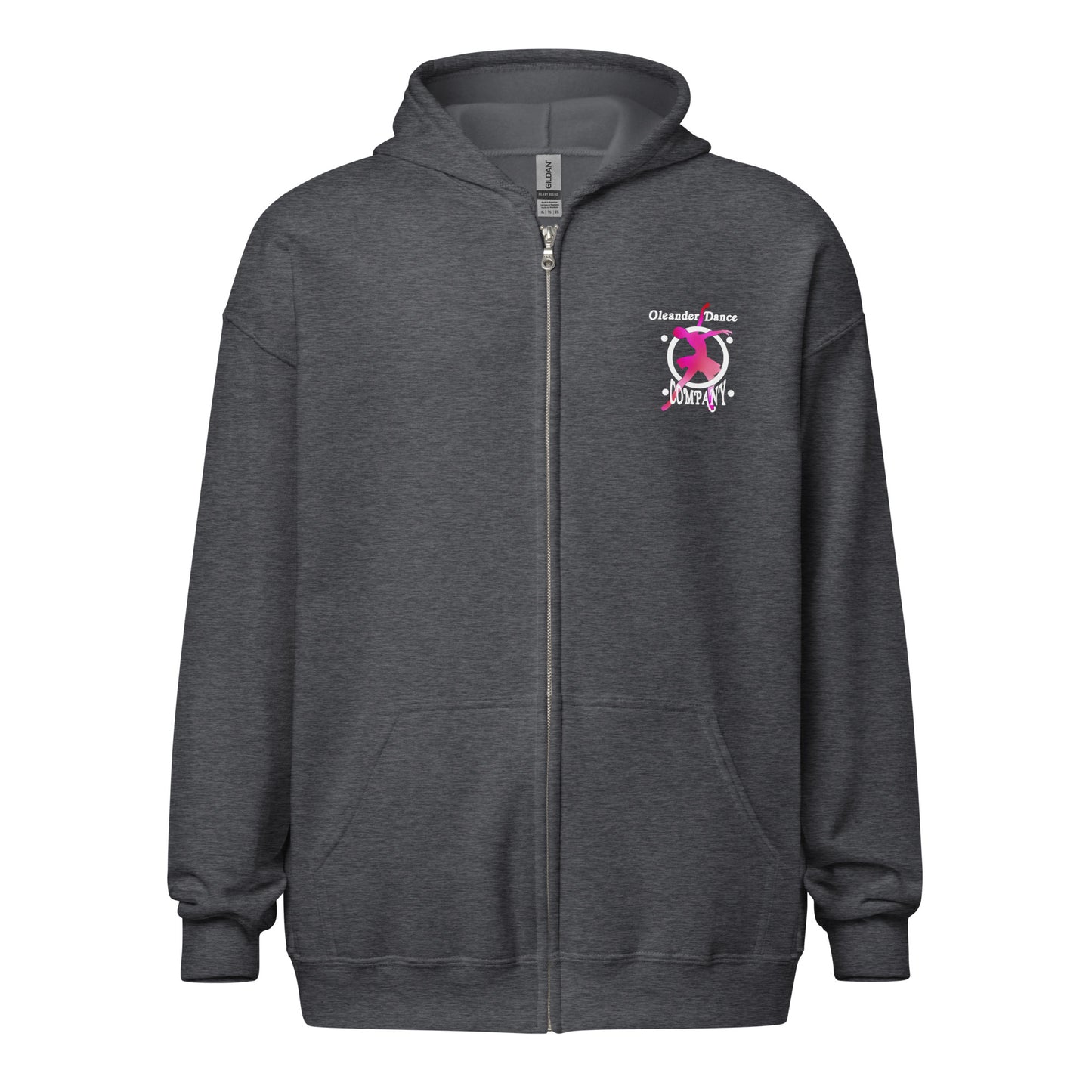 Oleander Dance Co zip hoodie
