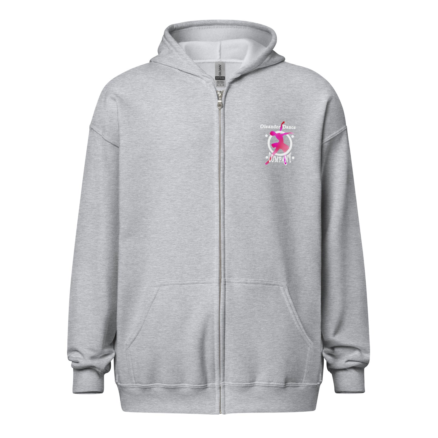 Oleander Dance Co zip hoodie