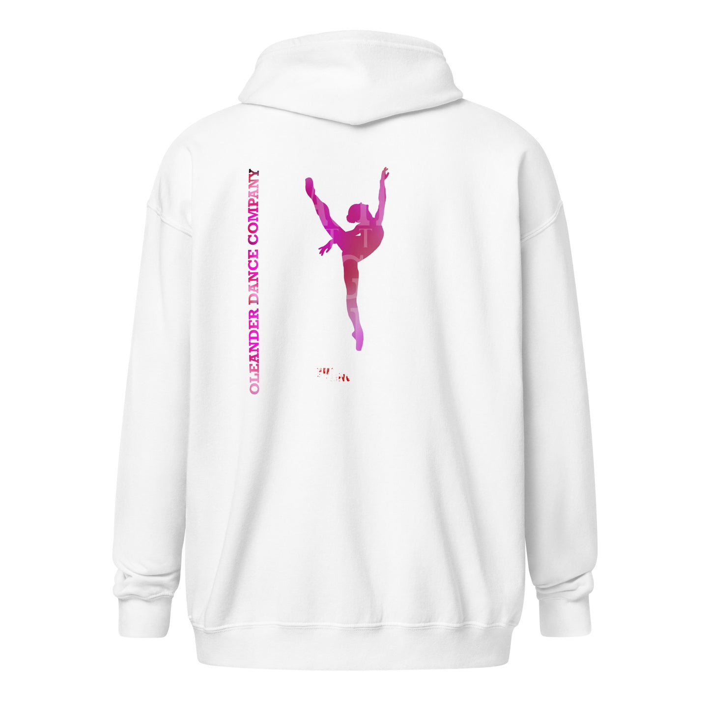 Oleander Dance Co zip hoodie