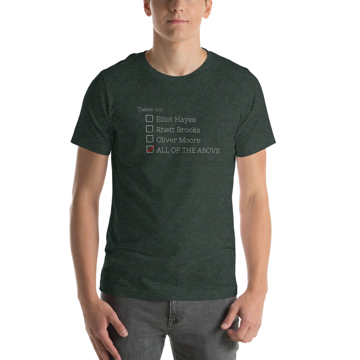 Taken by the Ruthless Guys t-shirt