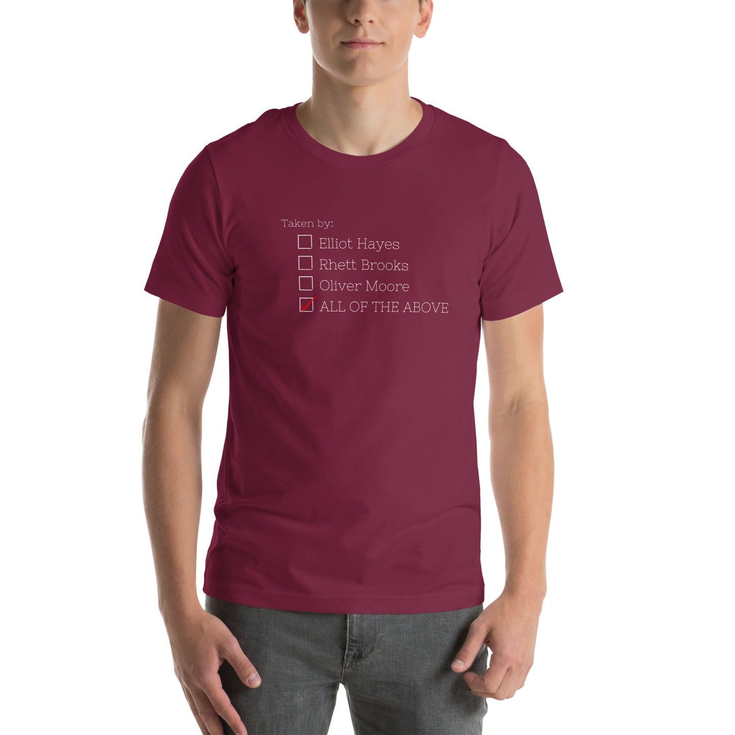 Taken by the Ruthless Guys t-shirt