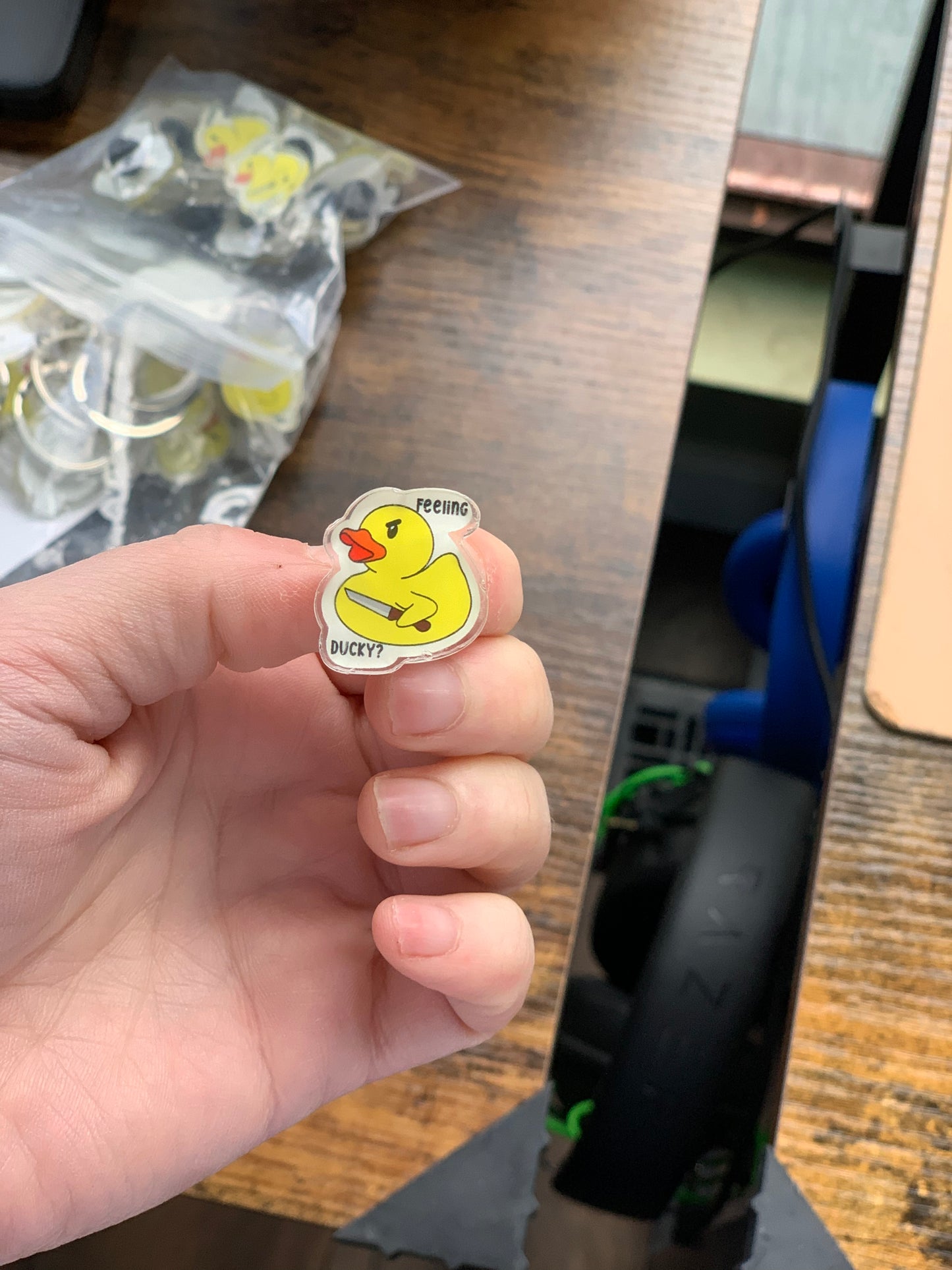 Feeling Ducky 1" Pin