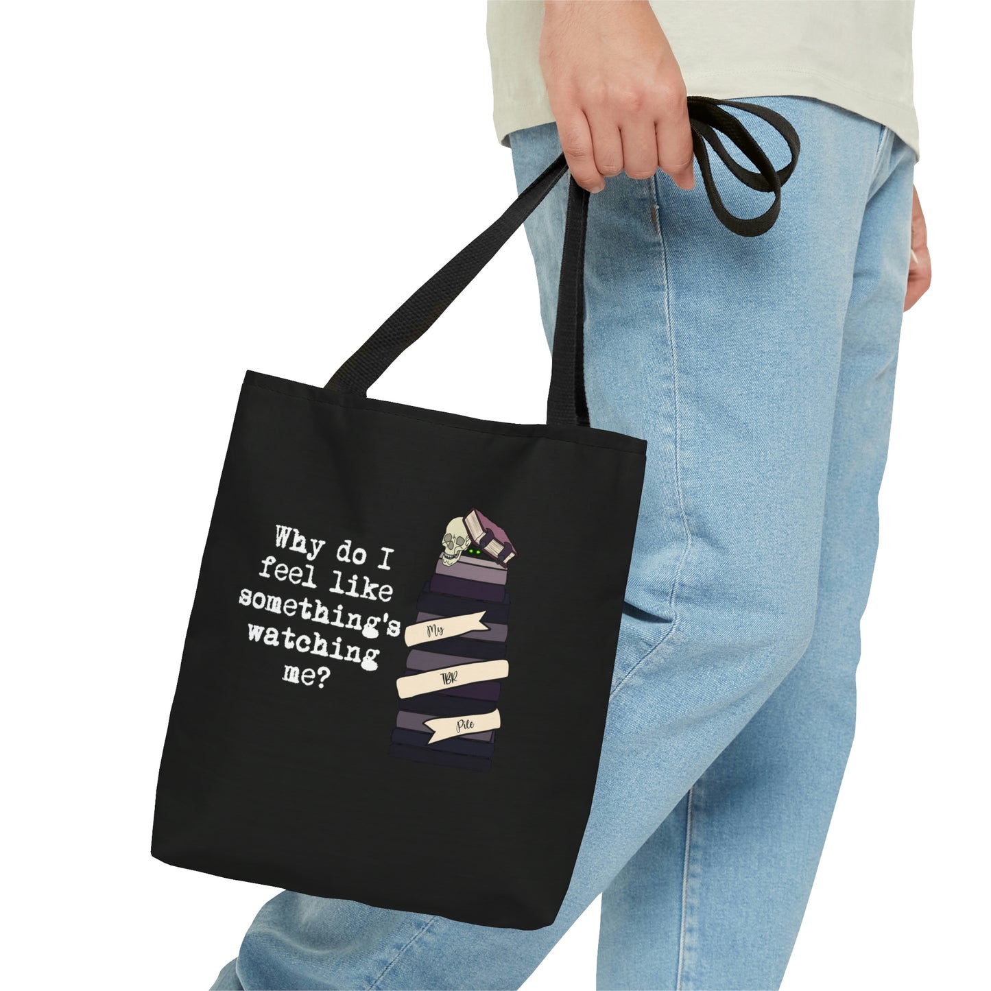 TBR Black Reader Tote Bag
