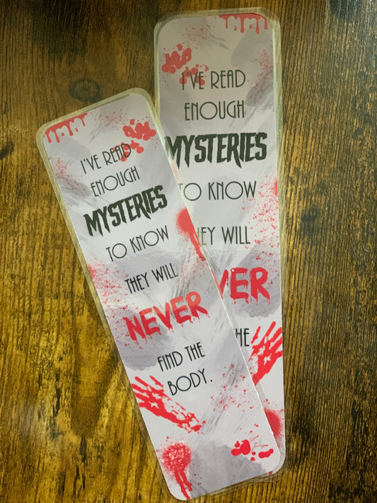No Body Mystery Bookmark