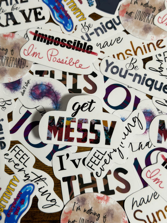 Get Messy Sticker